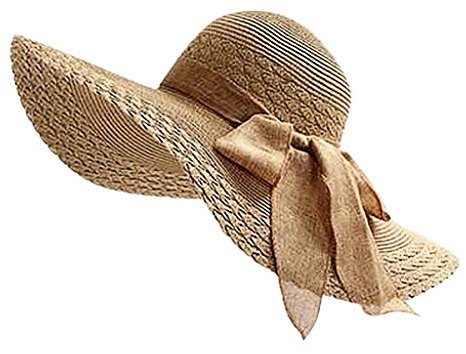nuoke Damenhut Organza Hut Hochzeit Anlasshut Brauthut Strandhut Strohhüte Sonnenhut Blumen Sommerhut Blumen Hut Sommerhut-Damen Damenhüte Elegant