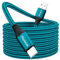 USB C Cable 3M, USB A to USB C Fast Charger Cable Nylon Braided USB Type C Charging Cord Compatible for Samsung Galaxy S20 S10 S9 S8,PS5 Controller, Switch,Huawei P20 P10, Sony Xperia, LG （green）