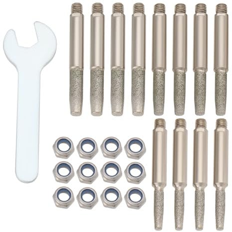 SG Store 1 Sets Diamond Chainsaw Sharpener in 3 Sizes for Electric Chain Saw Stone Carvings Jewelry Chainsaw Accessory Tool(4mm 4.8mm 5.5mm)