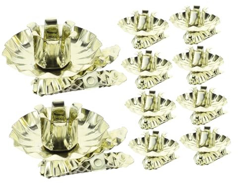 Alipis Kerzenhalter-Clips 10 Stück Metall Weihnachtsbaum Kerzenhalter Weihnachtsdeko