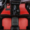 CWMLB Auto FußMatten für Audi A4 S4 RS4 B5 B6 B7 B8 B9 1996-2023,Fußmatten All-Inclusive-Stil Fussmatten Auto Matten Autofussmatten Autozubehör Innenraum,Black + red