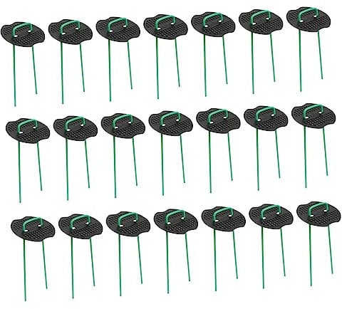 SUPVOX Gardening Ground Nail Kit 100pcs U-shaped Metal Ground Pegs Zinc Plated Gasket for Tents Canopies Landscaping Outdoor