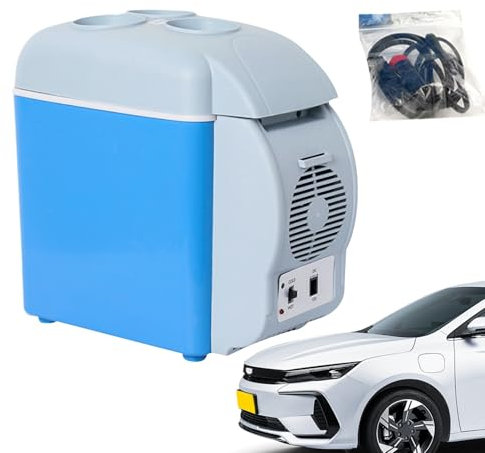 Uonguon Frigorifero per auto, frigorifero elettrico da viaggio, 20 x 30 cm, design compatto, silenzioso, doppia modalità, frigorifero portatile per camera da letto, cucina, campeggio e posto di lavoro