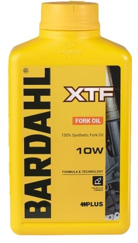 Bardahl - XTF FORK SAE 10W - Olio per Forcelle e Ammortizzatori Moto, Lubrificante Adatto alle Basse Temperature, Antiruggine, 1 L