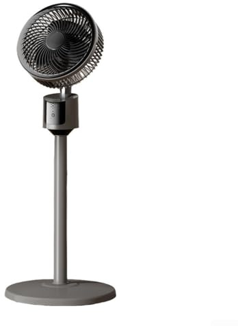USB Powered Quiet Pedestal Air Circulator Stand Fan, 3 Speeds, Adjustable Height 58–80 cm, 20dB Low Noise Operation for Bedroom and Home Cooling(Grey)