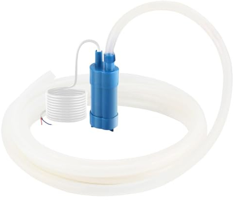Alide Pompa Sommergibile 12 V 600 L/H Mini Water Con Tubo Flessibile Da 5 M, Altezza Di Mandata Ultra Silenziosa Di 5 M, Piccola Pompa Sommergibile Per Acqua, Camper