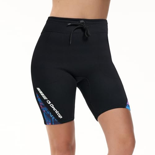 Owntop Wetsuit Shorts Women - 2mm Neoprene Shorts Wetsuit Pants, Keep Warm for Surfing Snorkeling Swimming Diving Wet Suit Bottoms, Women Purple M