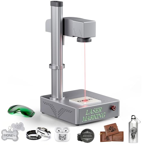 Mr.Carve S4-30W Fiber Laser Marking Machine for Metals&Jewelry&Plastics,Fiber laser engraver with Lightburn compatibility