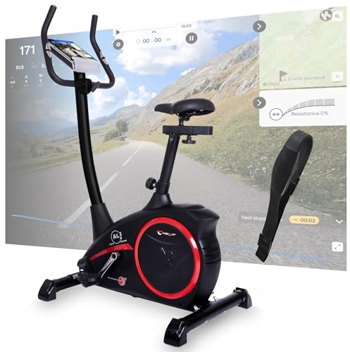 CHRISTOPEIT Heimtrainer Fahrrad Ergometer AL 2 und AL 2 S Digital | tiefer Einstieg, bis 150 kg, 24 Widerstandsstufen, 9 kg Magnet-Bremssystem, leise, Soft-Touch-Computer