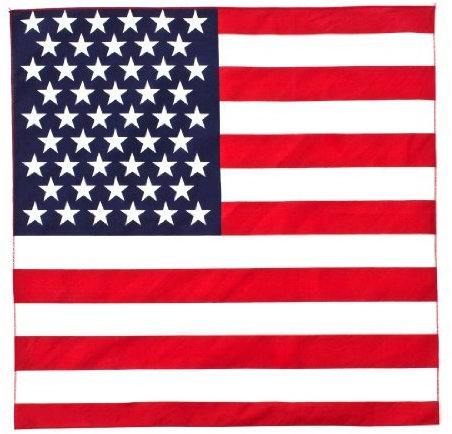 USA Stars & Stripes Flag 100% Cotton Bandana