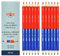 KOH-I-NOOR 34230EG006KS Büro-Buntstift, 9 mm, Blau/Rot, 12 Stück