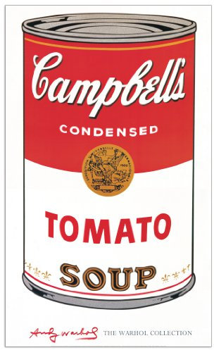 Artopweb Campbell S Soup Decorative Panel, MDF (Mitteldichte Holzfaserplatte), Papier, Bunt