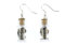 Miniblings Uhrenteile im Glas Ohrringe Steampunk Uhr Technik Upcycling Vorratsglas - Handmade Modeschmuck I Ohrhänger Ohrschmuck versilbert