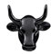 CowParade Magnet schwarz - Der kultige Kopf' Nun als Magnet