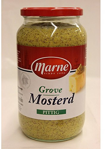 Marne Grove Mosterd pittig 1000g Glas (grober Senf würzig)