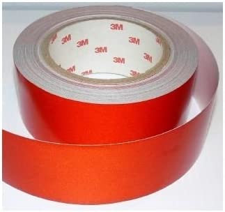 StickersLab - Cinta adhesiva reflectante Scotchlite de de la marca 3M (serie 580), color rojo