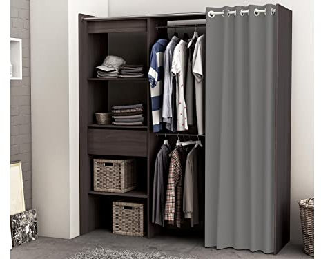 möbelando Kleiderschrank Schrank Holzschrank Schlafzimmerschrank Flurschrank Clara I Vulcano-Eiche