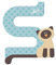 Sevi Letra S 83019 Siamkatze - 10 cm