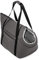 BOUTIQUE ZOO Hundetasche - Grau/(Plüschstoff mit Noppen), M bis 10 kg - Tragetasche für kleinen und mittleren Hund, Welpen, Katze