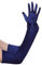 BABEYOND Lange Opernparty 1920er Jahre Satin Tee Party Handschuhe Kostüm dehnbar Erwachsenengröße Ellenbogenlänge, Dunkelblau, Einheitsgröße