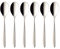 Villeroy & Boch SoftWave Kaffeelöffel 6er Set, 146 mm, Teelöffel mit geschwungenem Griff, Spülmaschinenfest & Rostfrei, 18/10 Edelstahl, Silber