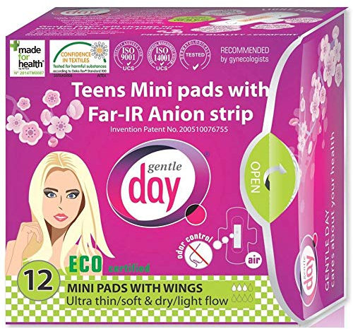 Gentle Day Damenbinde Teenager, 12 Stück