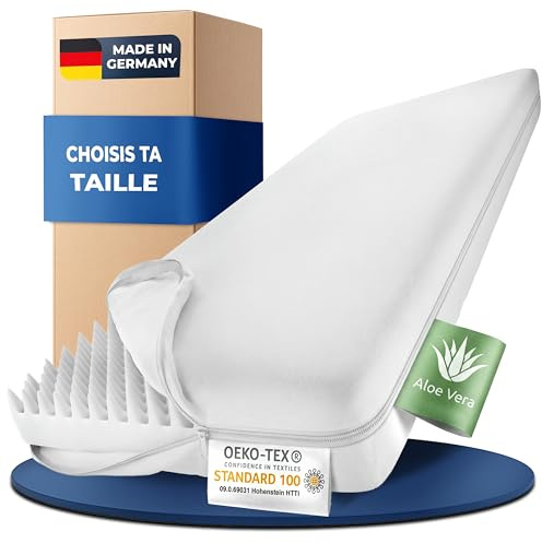 Dinaflex MDF Matelas 60x180x11 cm Confort Relax Waterfoam Orthopédique Housse Lavable Antiallergique Made in Germany