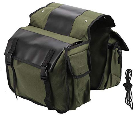 Bolsa de Equipaje Trasera Bolsa de Transporte de Bicicleta Bolsa de Equipaje de Bicicleta 3 en 1 Bolsa de Asiento Trasero de Bicicleta(Free Size-Verde Militar)