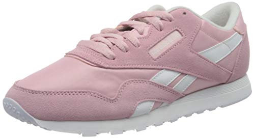 Reebok CL Nylon, Sneaker Femme, Classic Pink White White, 37.5 EU