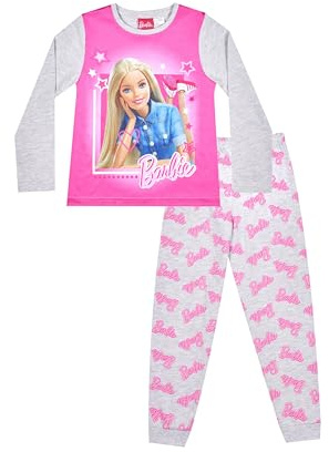 Barbie Pyjama long rose Mattel officiel pour fille