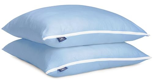 Fabsy kopfkissen 80x80 2er Set – Luxuriöses Weiches Kühlendes Kopfkissen - Bett Kissen - Atmungsaktive Polyesterkugel - Mikrofaserfüllung – allergiker Kissen – Kissen 80x80 - großes Kissen