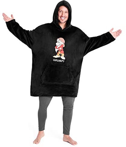 Disney Übergroße Hoodie Decke Herren und Jungen Teenager Grumpy Kapuzenpullover