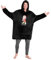 Disney Oversized Hoodie Blanket for Men, Grumpy Funny Gifts for Men Black