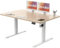 Devoko 120x60 cm Escritorio Regulable en Altura, Escritorio Elevable Eléctrico Telescópico Bidireccional, Escritorio de Oficinay Hogar, para Estudio en Casa con Tablero Ensamblado, Beige