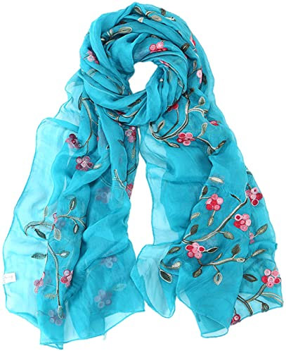 prinfantasy Damen Schal Stola Halstuch Sommerschals Farbverlauf Für Abendkleid Hochzeit Seidenschal/Baumwolle Schal M1706010