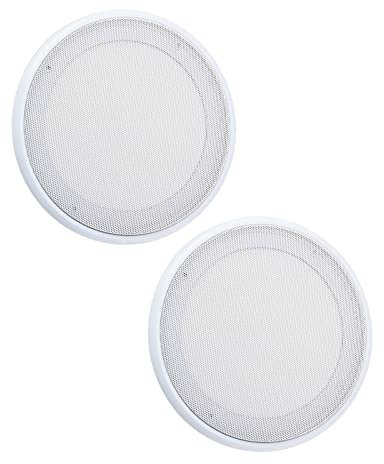 2 Piezas Rejilla de Altavoz, Cubierta De Altavoz De Audio para Automóvil Malla De Metal De Círculo Decorativo, para Altavoces Domésticos,Techos,Sistemas De Audio para Automóvil(6,5 Pulgadas)