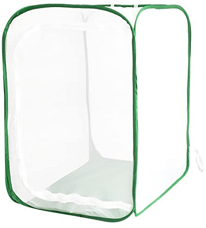 36 Mesh Plant Enclosure, Foldable Mesh Cage for Breeding, Grow Tent Plant Cover for Fruit, Vegetables, Pests, Bird and Pest Protection Guard for Flowers and Herbs Pop-Up Cage 24 x 24 x 36 Inches