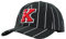 Karl Kani Accessoires KA223-002-1 Retro Patch Pinstripe Cap Black/red/White Black, one Size