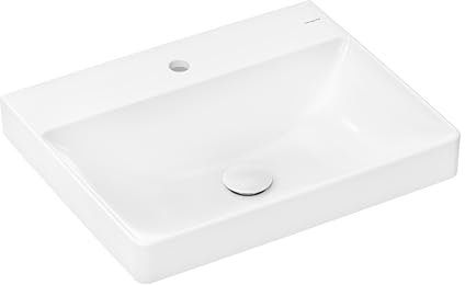 hansgrohe Xelu Q Waschtisch, 600x480, wandhängend, ohne Überlauf, Weiß, 6101, Farbe: Weiß/mit Hahnloch