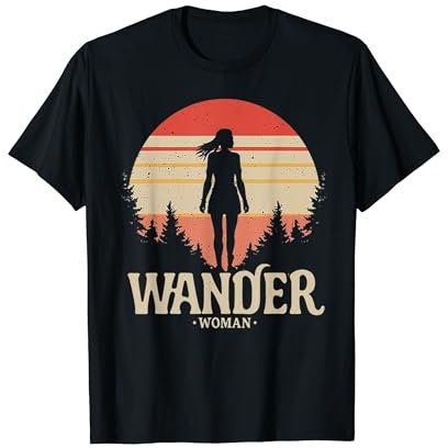 Damen Frauen Damen Wander Woman Hobby Berge T-Shirt