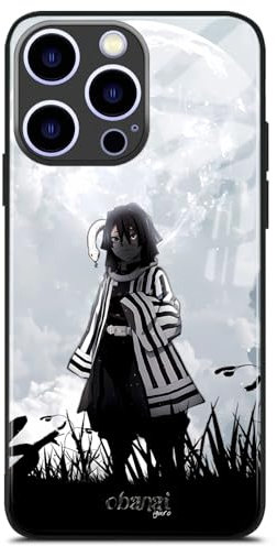 HWLHJJ Obanai Iguro Die Schlangensäule Premium Schwarzes Handy Case, Manga Sleek Design Cover, Silikon TPU Anime Hülle für iPhone 12 Pro Max