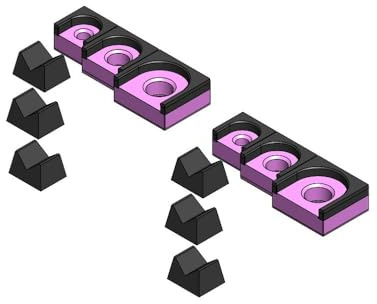 3D Tool Trays MagAttach Ratchet Organizer Kit (3 Piece Set (2-Pack), Pink/Black)
