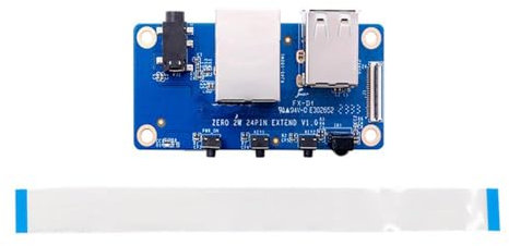 Generisch Erweiterungsplatine geeignet für Orange Pi Zero 2W, USB2.0, 100M Ethernet, Infrarotempfang, Audioausgang, TVout, Power-Taste, Linux, Android, Scratch