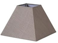 Pantalla Piramide Tenorio E27 Lino Gris 20dx10dx15h