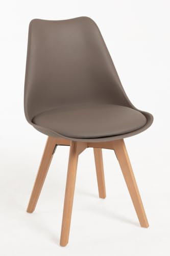 Regalos Miguel - Packs Sillas Comedor - Pack 4 Sillas Synk Basic - Taupe