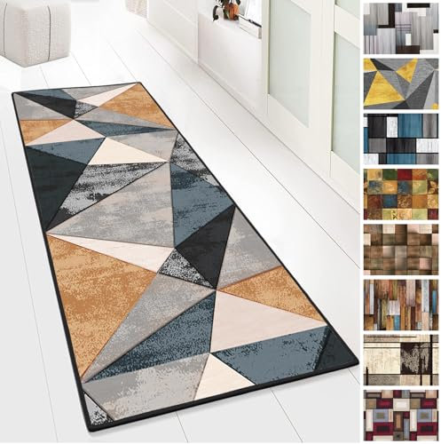 Yurun Schmutzfangmatte, Coffeeshop Kurzflor Läufer, Für Eingang Schlafzimmer Treppe Badezimmer Innen Wohnzimmer, Rutschhemmender Gelrücken, Erhältlich in 9 Farben & vielen Größen, 70x200cm