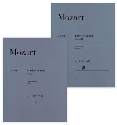 Klaviersonaten Band 1 + 2 | Wolfgang Amadeus Mozart | Klavier zu zwei Händen | Urtextausgabe | Henle Verlag | HN1 + HN2 | ISMN 9790201800011 + 9790201800028) + Soundman Pianobleistift