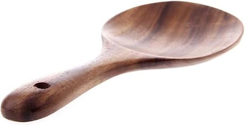 Natural Wooden Rice Spoon Non-stick Wooden Rice Paddle Rice Scooper Rice Serving Spoon Rice Spatula for Rice Potato Salads,7 inch Serving Utensils for Kitchen and Dining,Serving Spoon,Serving Utensils
