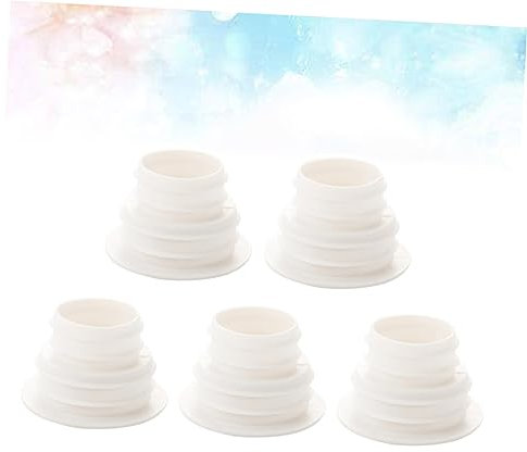 DOITOOL Lot De 5 Joints Détanchéité Pour Égouts De Piscine En Silicone Blanc Forte Adhérence Pour Éviers De Cuisine