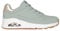 Skechers Damen UNO Golden Air Sneaker, Sage Durabuck/Silver Trim, 37 EU